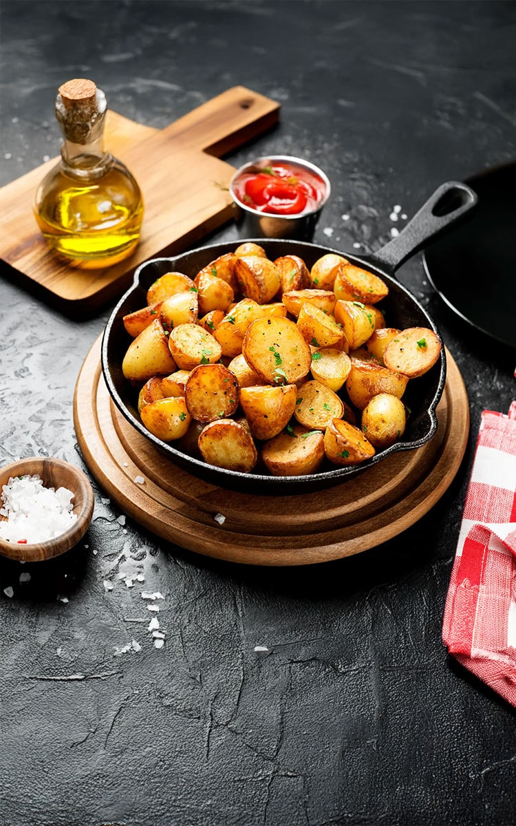 cartofi aurii la cuptor