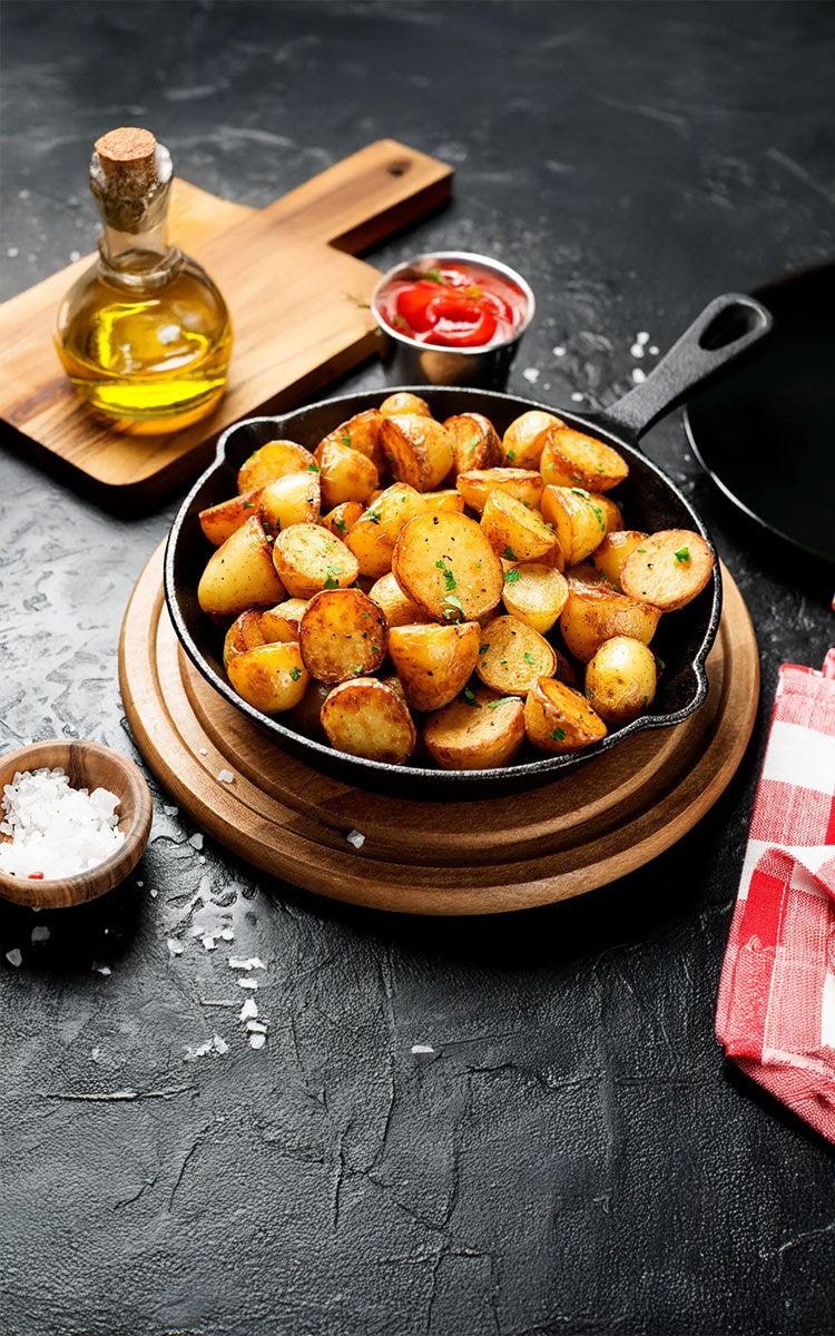 cartofi aurii la cuptor