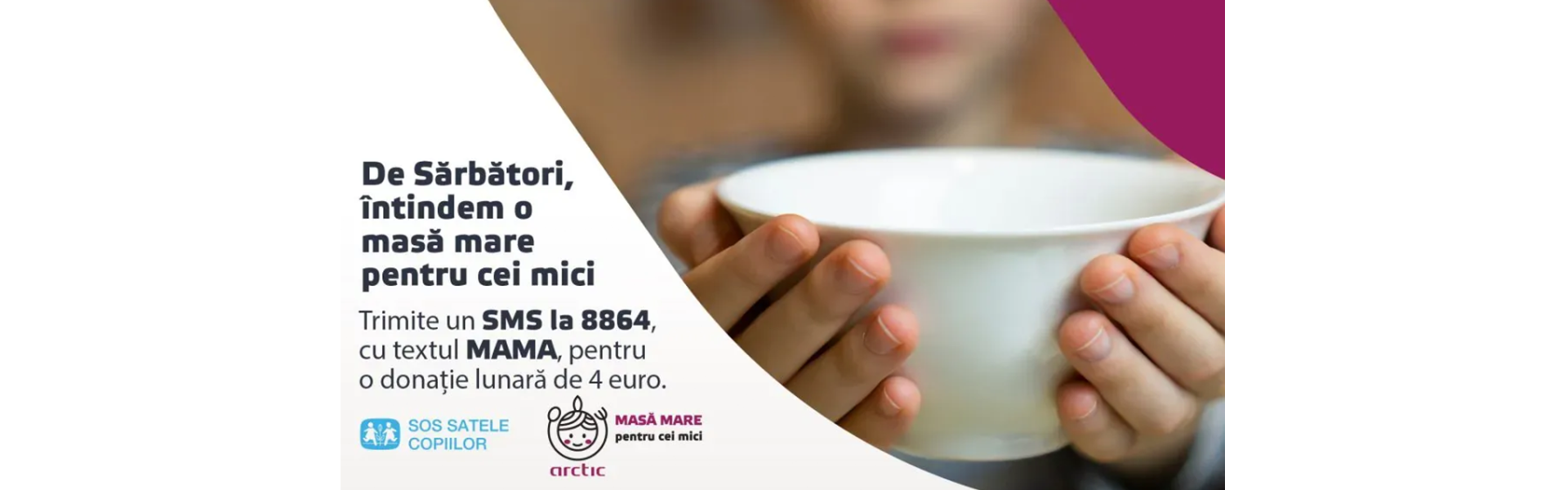 De Sarbatori, intindem o masa mare pentru cei mici ❤️ cu SOS Satele Copiilor